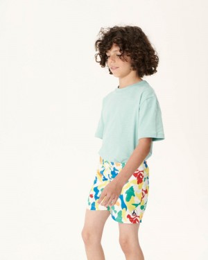 JOTT Cassis Multicolored Camo キッズ Swim Shorts 暗青 | ICN-2130