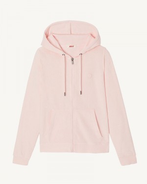 JOTT Corail Zipped Toweling レディース ジャケット ライトピンク | WEU-4561