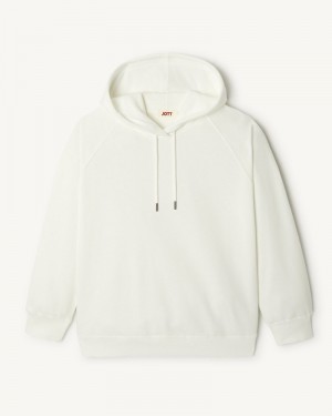 JOTT Monteria フード付き Fleece レディース スウェットシャツ 白 | QJF-3304