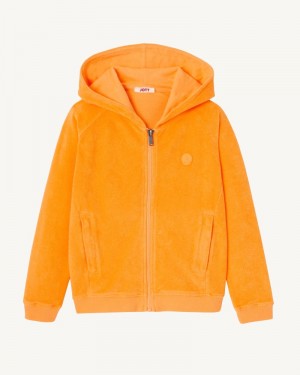 JOTT Volta Cotton Terry Zipped キッズ ジャケット オレンジ | NWN-2759